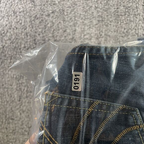 Levi Strauss Signature Series Jeans Paint Splatter Boot Cut Dark Wash Juniors 9 - Picture 10 of 10